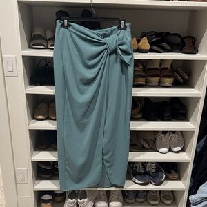 Zara Teal Pencil Skirt